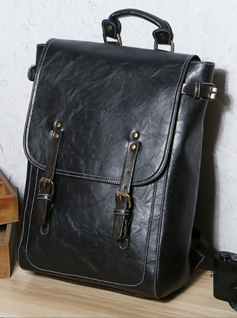 Stylish Black and Grey Backpack for Men