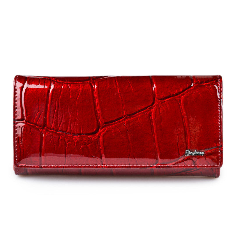 Ladies Leather Long Wallet - European and American Style