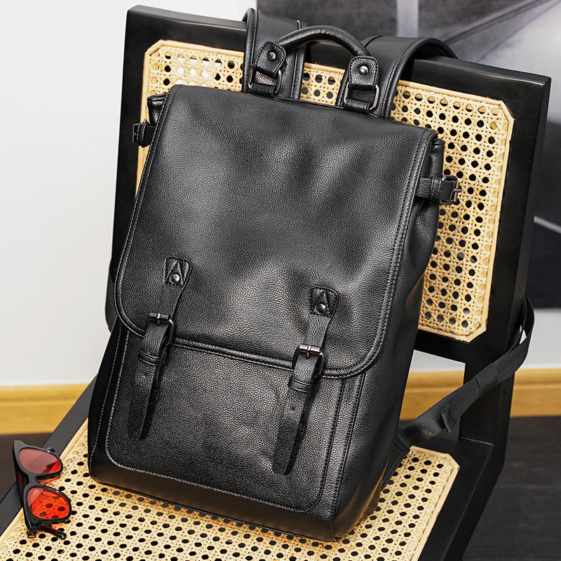 Stylish Black and Grey Backpack for Men